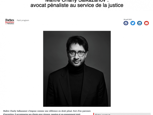 Tout savoir sur le droit pénal des affaires par Maître Salkazanov avocat pénaliste