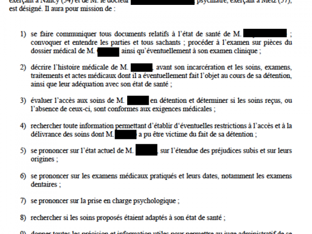 Détention - Me SALKAZANOV avocat droit des détenus obtient une expertise médicale