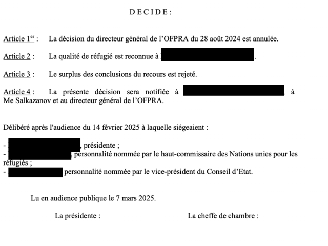 Votre avocat en droit d'asile obtient le statut de réfugié pour orientation sexuelle